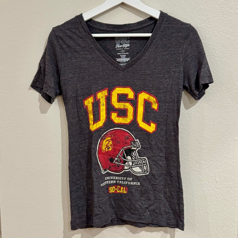 USC Charcoal Gray Graphic T-Shirt